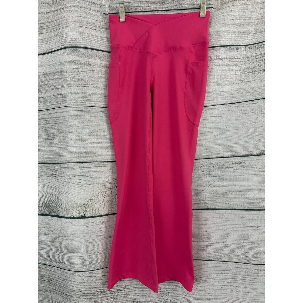 NWT Kids Baleaf Pink High-Waist Bootcut Yoga Pants Size M